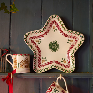 Emma Bridgewater Christmas Joy Medium Star Plate